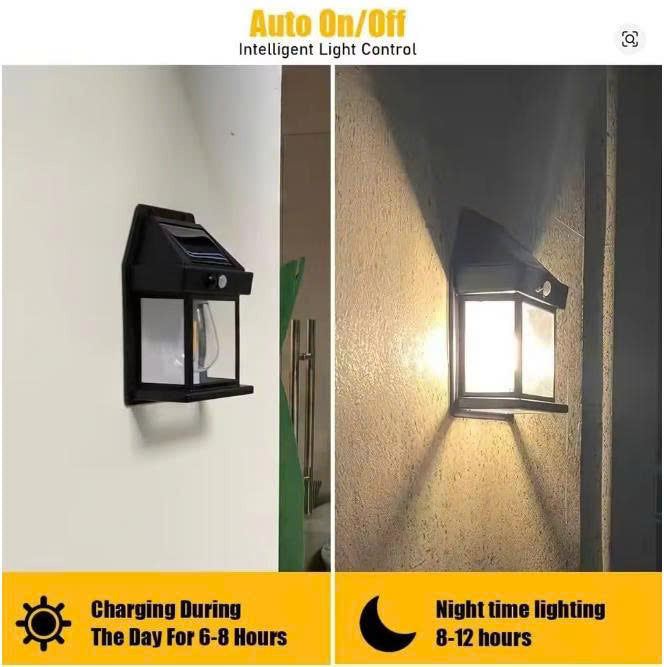 Motion sensor wall lamp, high quality waterproof wall mounted solar light