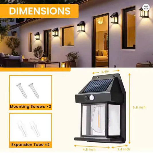 Waterproof solar wall lights, garden sensor lights, high-end outdoor lights