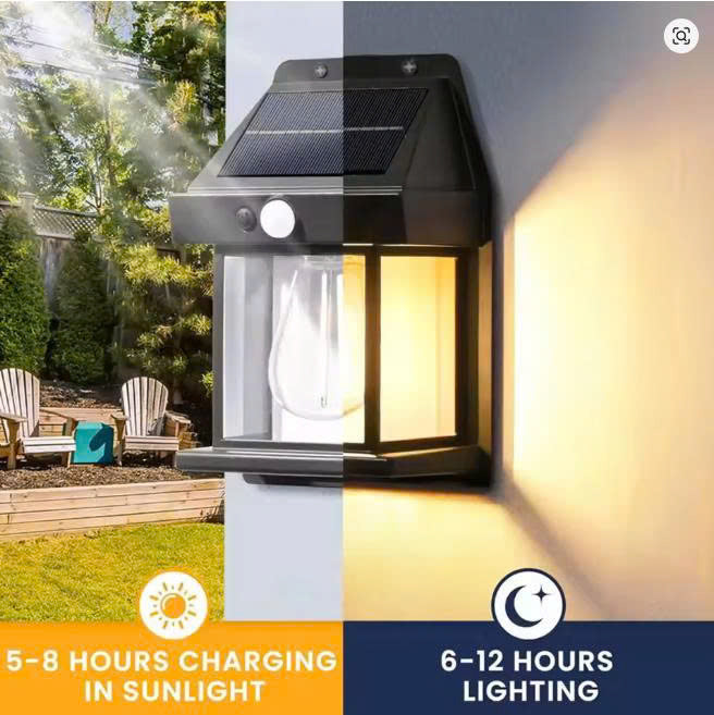 Waterproof solar wall lights, garden sensor lights, high-end outdoor lights