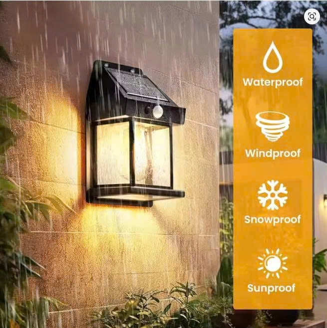 Waterproof solar wall lights, garden sensor lights, high-end outdoor lights