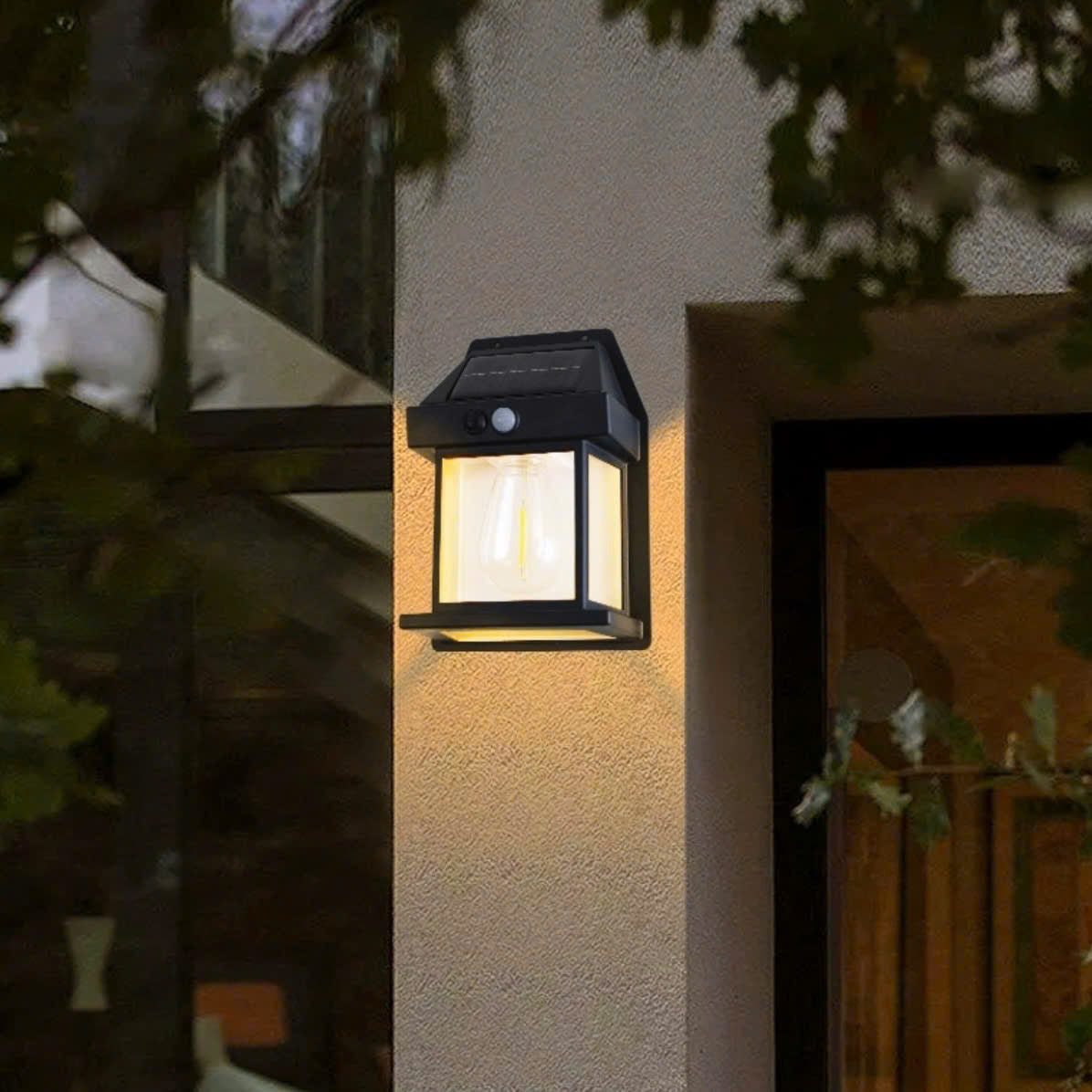 Motion sensor wall lamp, high quality waterproof wall mounted solar light