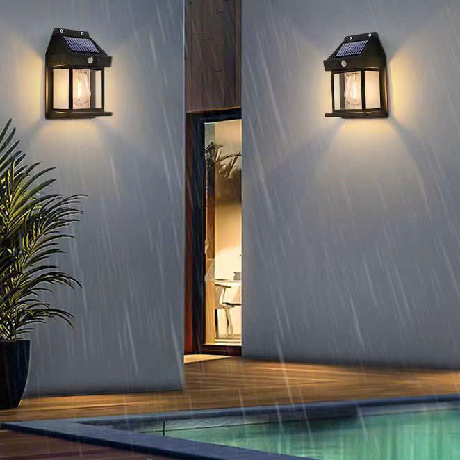 Motion sensor wall lamp, high quality waterproof wall mounted solar light