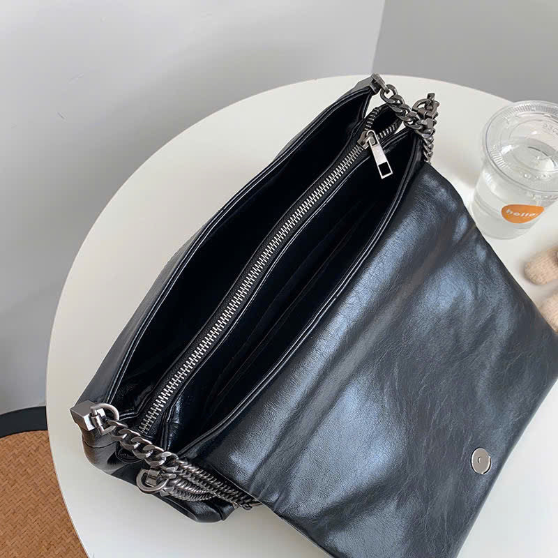 Large capacity work bag, new spring summer women's chain handbag, high-end and fashionable single shoulder underarm bag (Form T1)