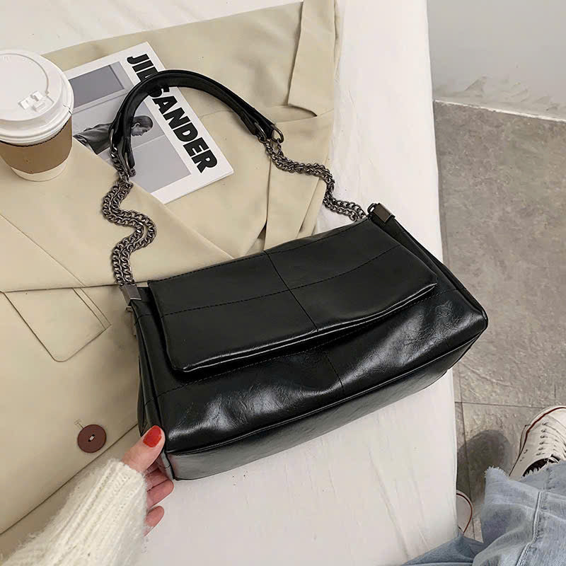 Large capacity work bag, new spring summer women's chain handbag, high-end and fashionable single shoulder underarm bag (Form T1)