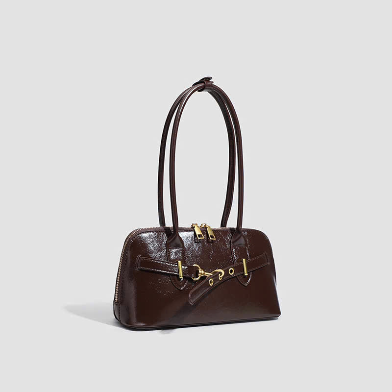 Women's handbag, large capacity bowling bag, autumn fanny pack, double-sided zipper (Form T3)