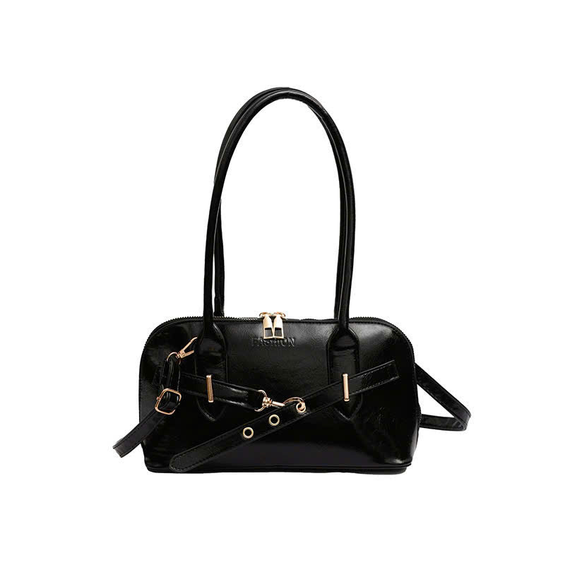 Women's handbag, large capacity bowling bag, autumn fanny pack, double-sided zipper (Form T3)