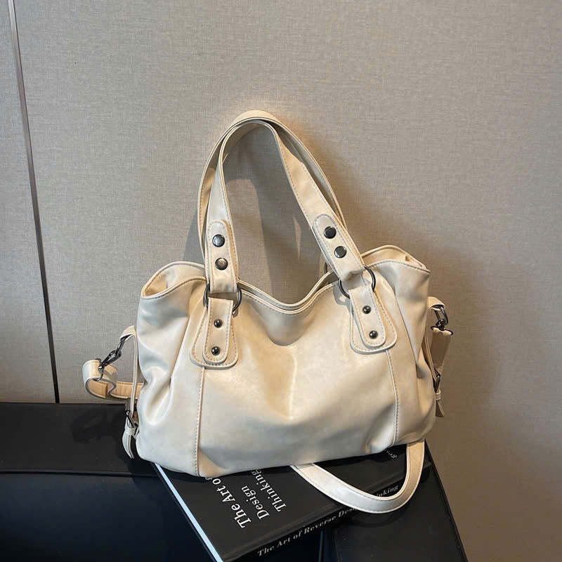 Women's Large Capacity Hobo Handbag, Large Stylish Tote Bag, Soft Leather Crossbody Bag for Women (Form T5)