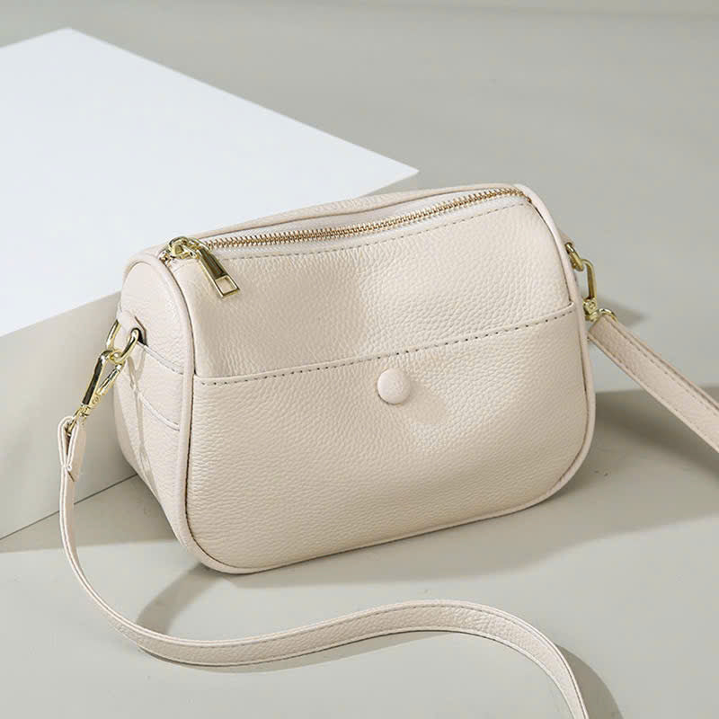 Luxury multi-layer high quality soft cowhide women's shoulder crossbody bag, casual genuine leather handbag for women (Form T6)