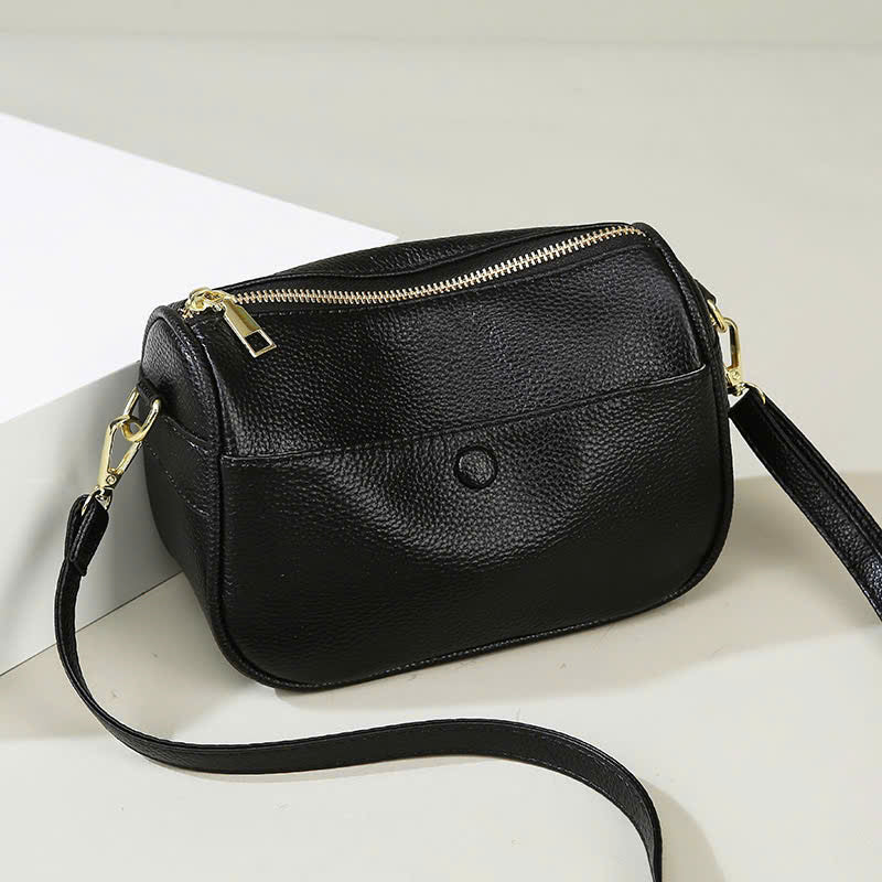 Luxury multi-layer high quality soft cowhide women's shoulder crossbody bag, casual genuine leather handbag for women (Form T6)